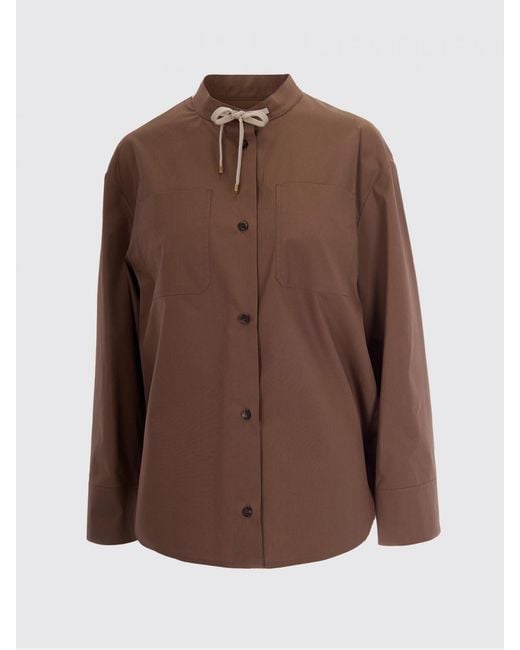 Max Mara Brown Casual Cotton Shirt
