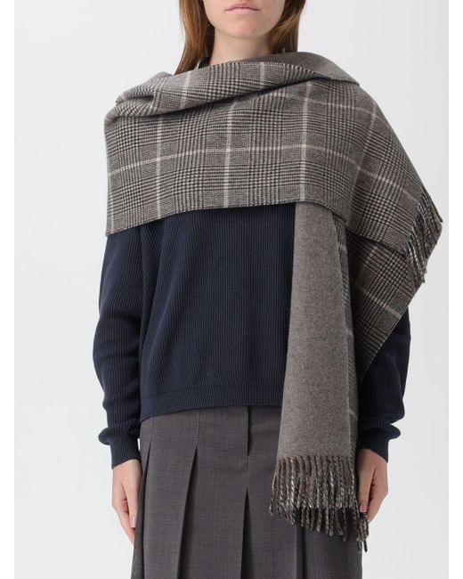 Brunello Cucinelli Gray Scarf
