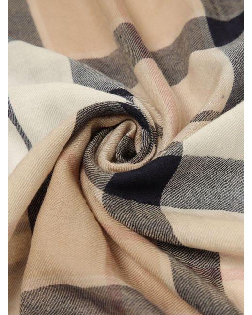 Barbour Natural Verona Check Merino Wool Scarf