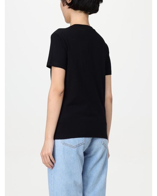 Just Cavalli Black Embellished Logo Tshirt
