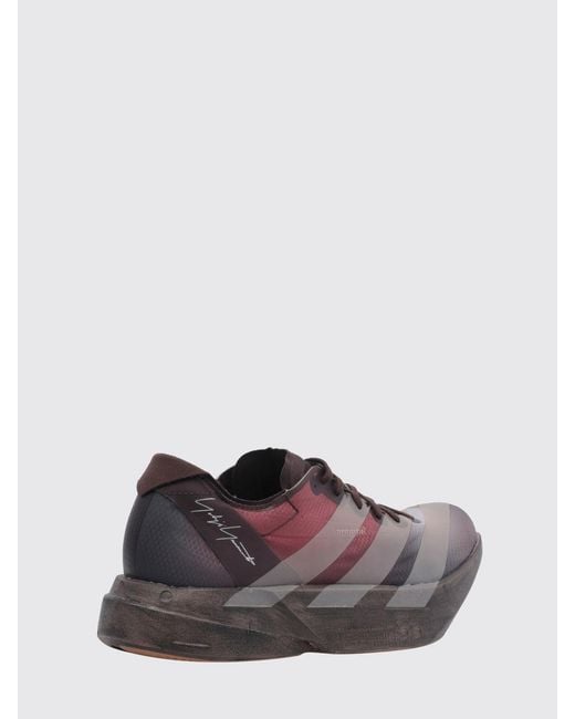 Y-3 Brown Adios Pro 4 Technical Fabric Sneakers With Extralight Rubber Sole for men