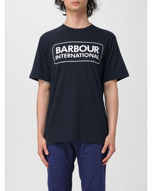 Barbour Blue T-shirt for men