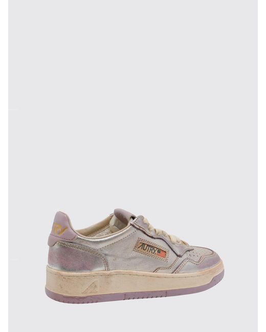 Autry White Medalist Low Super Vintage Sneakers