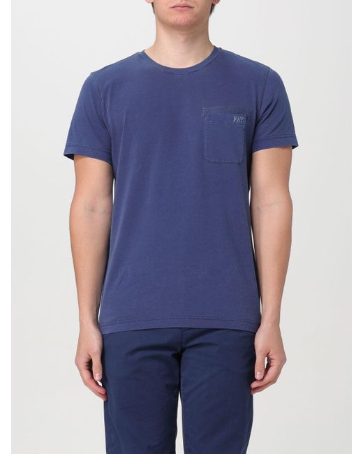 Fay Blue T-shirt for men