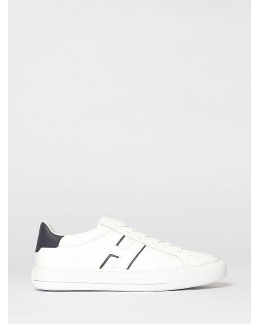 Hogan White H691 Leather Sneakers for men