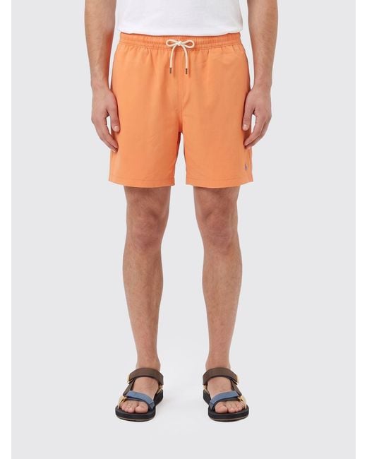Polo Ralph Lauren Orange Polyamide Swimsuit for men