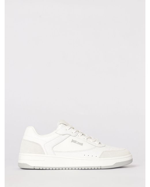 Just Cavalli Natural Leather Sneakers for men