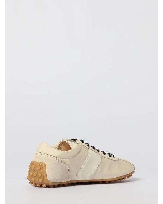 Tod's Natural T-Marathon Suede And Nylon Sneakers