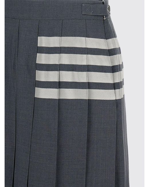 Thom Browne Black Wool Mini Skirt