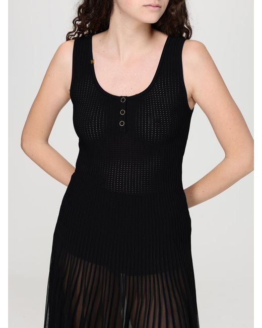 Elisabetta Franchi Black Jersey Mini Dress