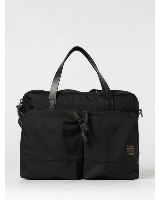 Filson Black Technical Fabric Handbag for men