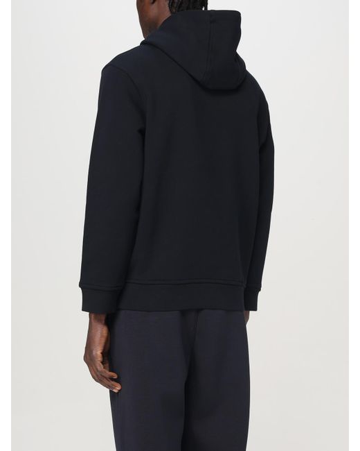 Emporio Armani Blue Eagle Logo Hoodie for men