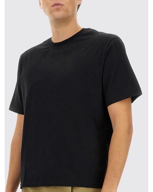 Studio Nicholson Black Basic Cotton T-Shirt for men