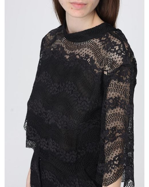 Twinset Black Lace Top