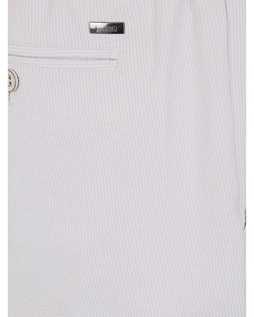 Herno Gray Hero Gabardine Chino Trousers for men