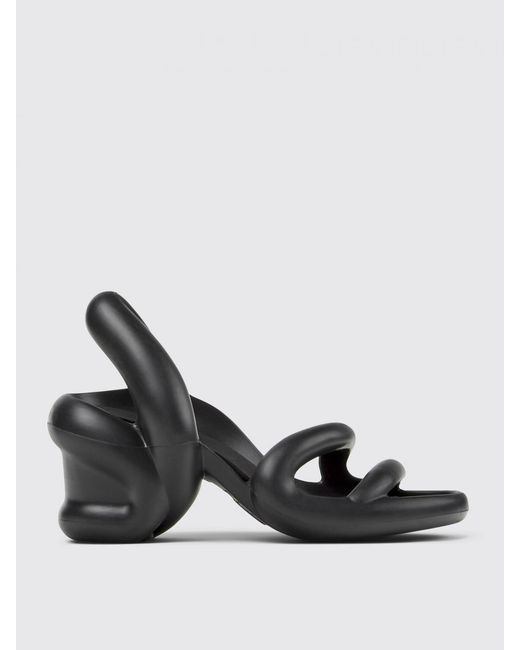 Camper Black Flat Sandals