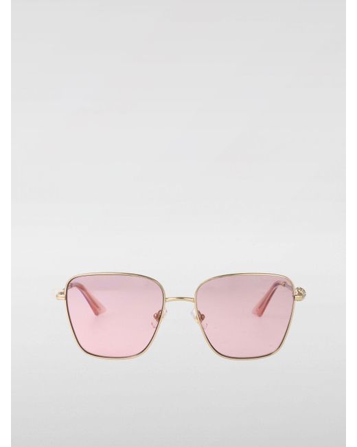 Jimmy Choo Pink 0Jc4005Hb Metal Sunglasses With Rhinestones