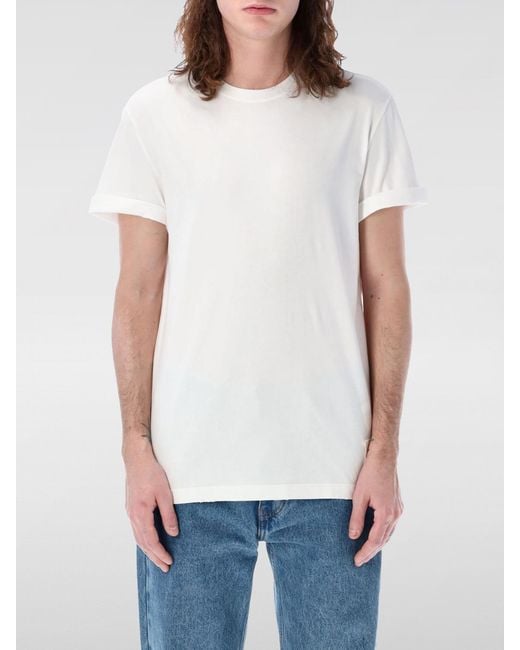 Golden Goose Deluxe Brand White Basic Cotton T-Shirt for men