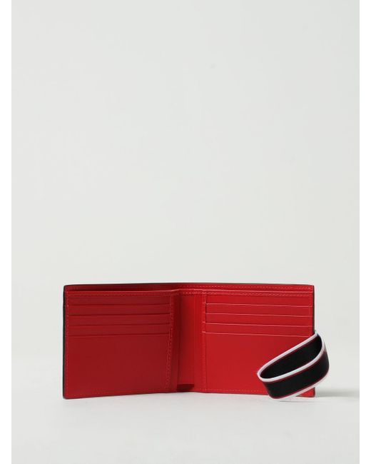 Christian Louboutin White Wallet In Grained Leather for men