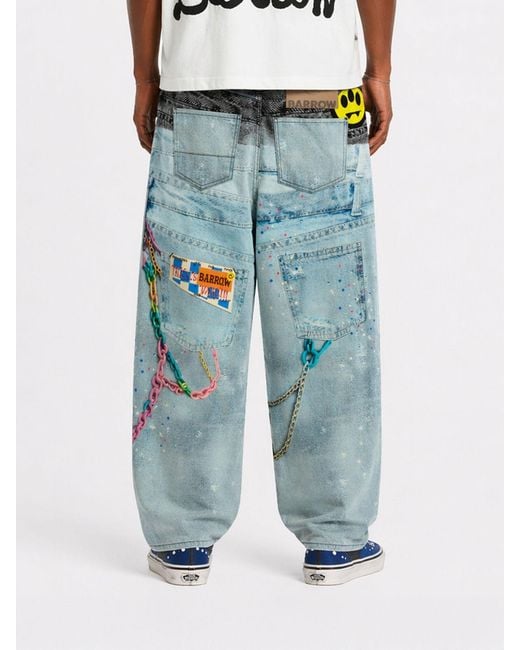 Barrow Blue Trousers for men