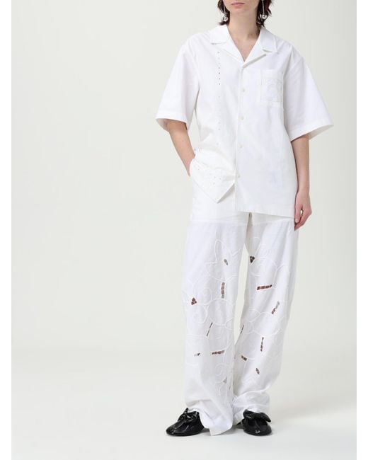 Pantalon Femme MARINE SERRE en coloris White