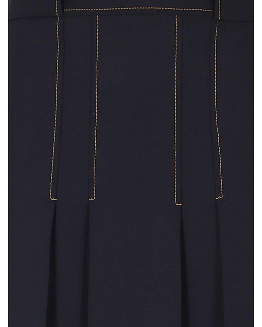 Semicouture Blue Skirt