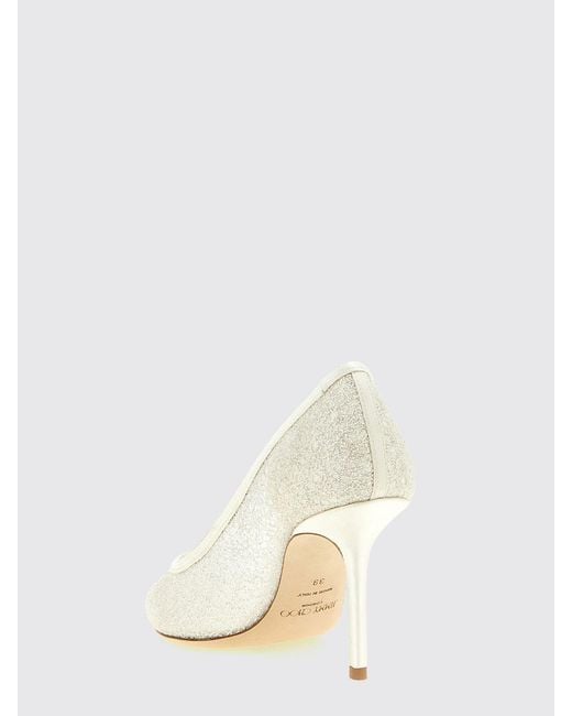Jimmy Choo White Love 85 Bridal Pumps
