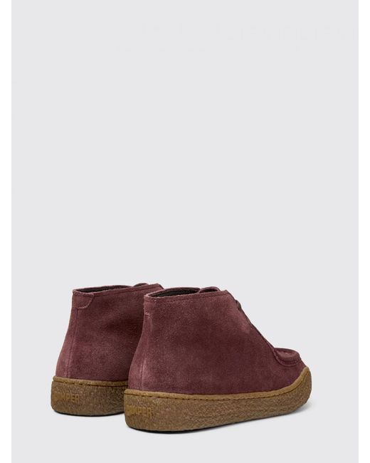 Camper Red Peu Terreno Suede Chukka Boots