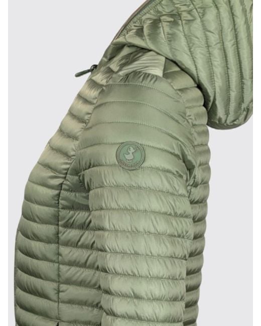 Save The Duck Green Alexa Hooded Nylon Down Jacket