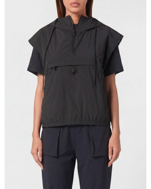 Philipp Plein Black Technical Vest With Hood