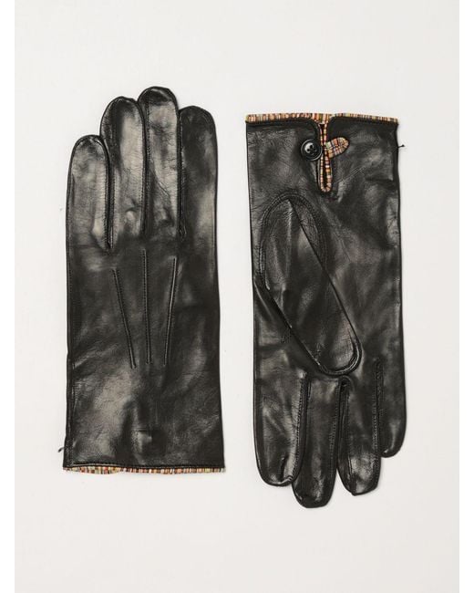 Paul Smith Lammlederhandschuhe in Black für Herren