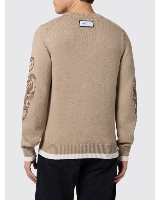 Philipp Plein Natural Sweater for men