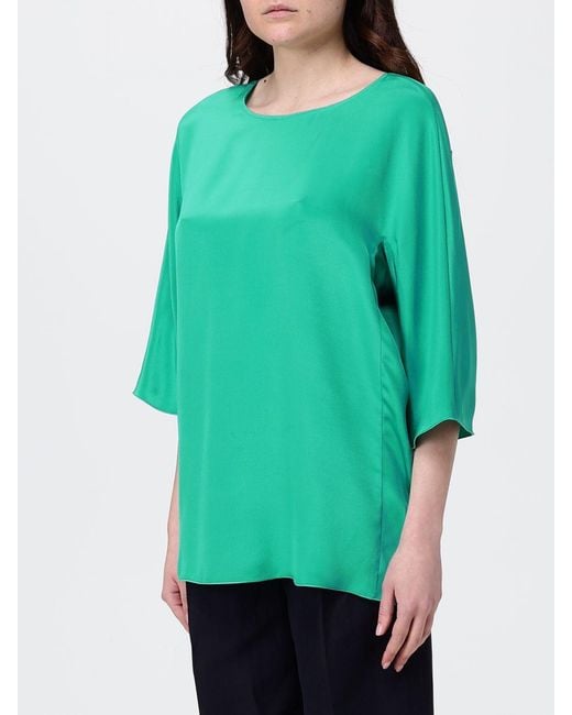 Max Mara Green Silk Blouse