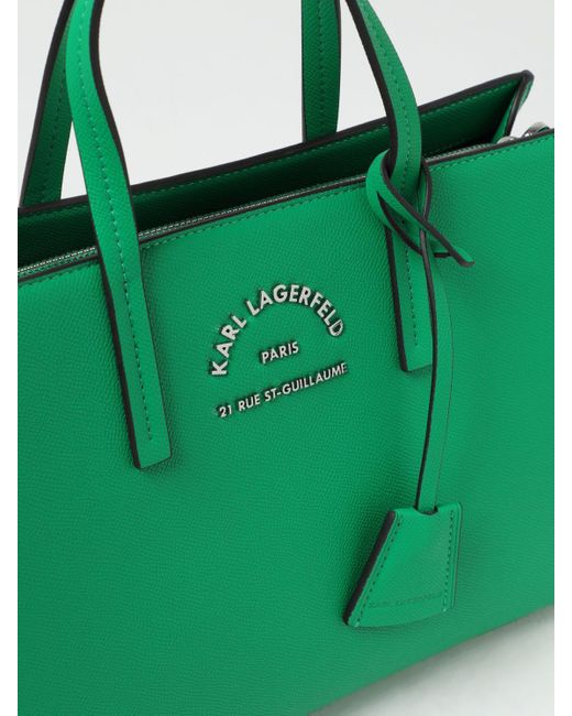 Bolso de mano Karl Lagerfeld de color Green