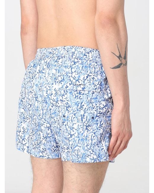 Kampos Blue Patterned Nylon Swimsuit for men