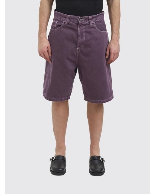 Carhartt Purple 5-Pocket Denim Shorts for men