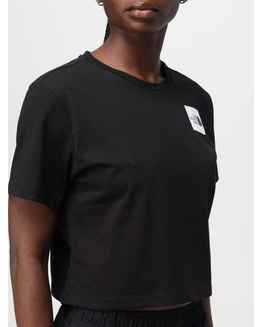T-shirt crop di The North Face in Black