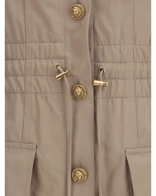 Balmain Natural Cotton Shirt Dress