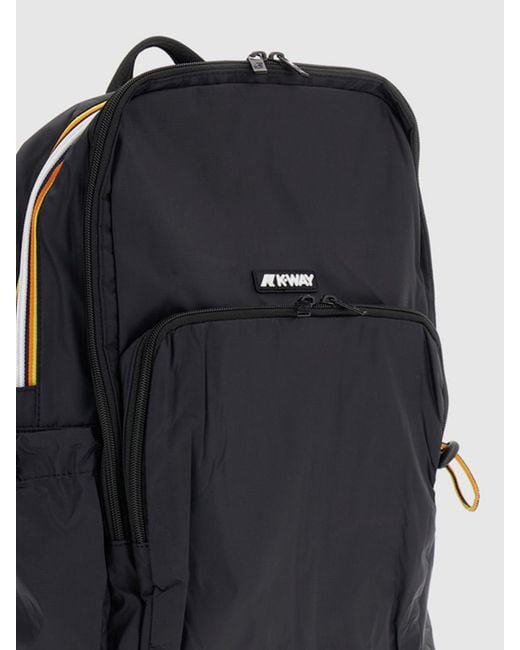 K-Way Black Backpack for men