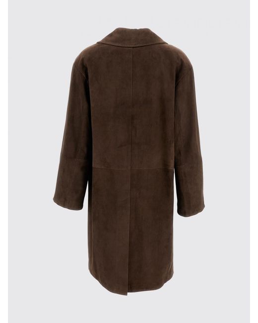 Max Mara Brown Ortensia Suede Coat
