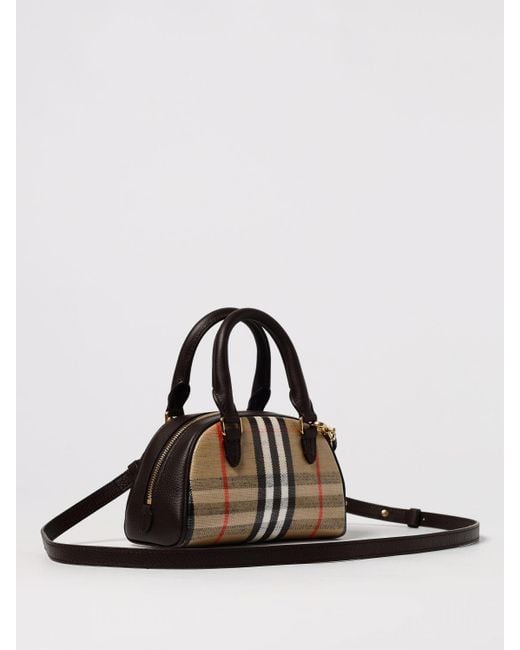 Borsa Highlands Mini Bowling di Burberry in Natural