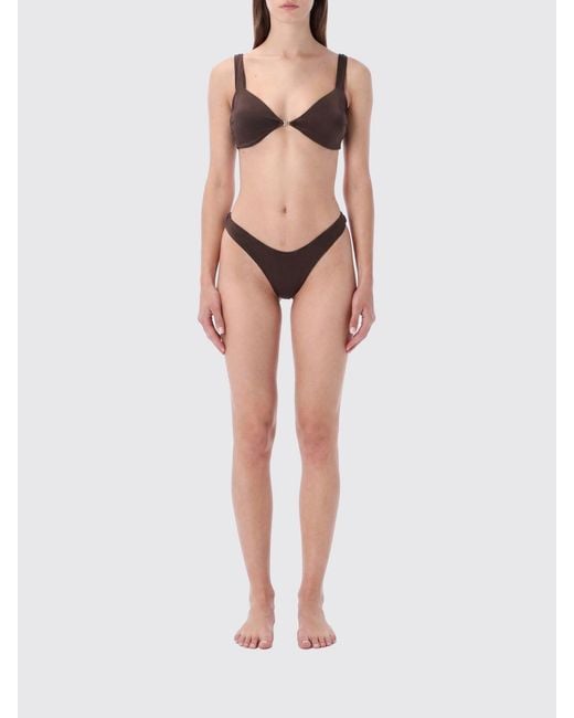 MATINEÉ Natural Triangle Bikini With V-Neck And Brazilian Briefs