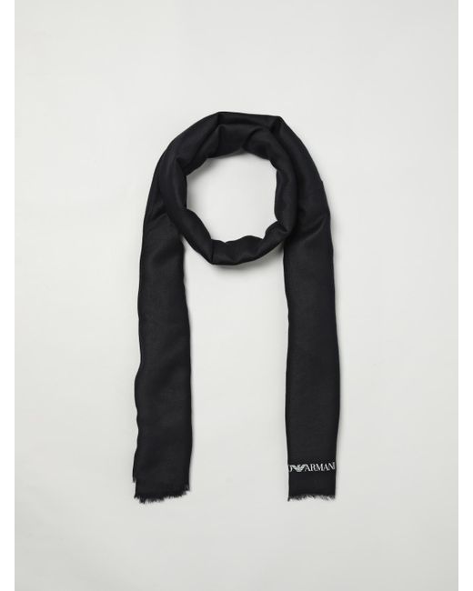 Emporio Armani Black Scarf for men