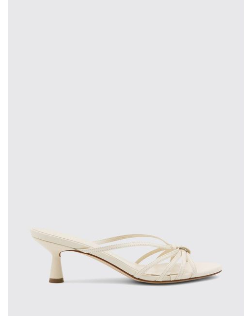 Aeyde Natural Abby Leather Mules