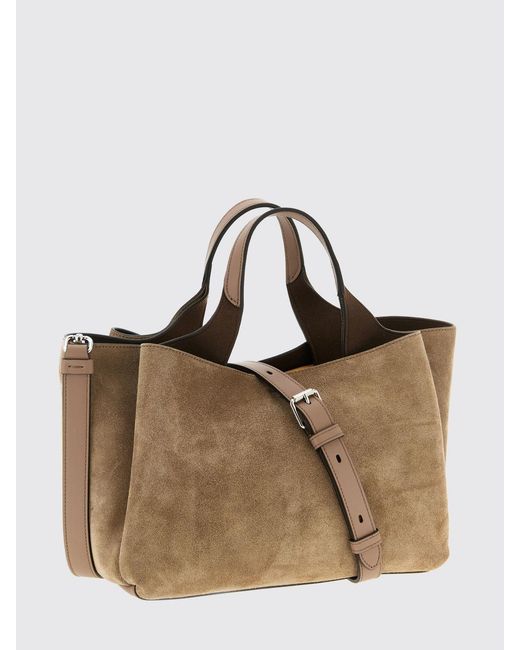 Tod's Natural Mini Suede Leather Bag