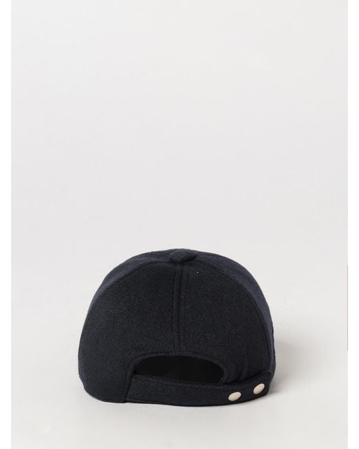 Max Mara Black Tonal Embroidered-Logo Cashmere Baseball Cap With Rigid Visor