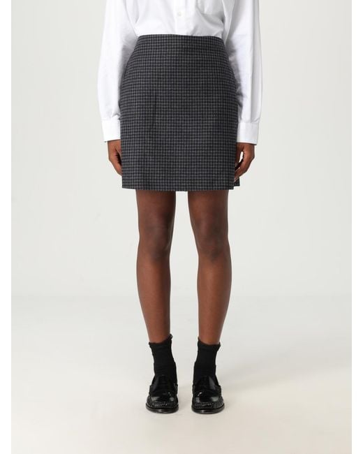 A.P.C. Black Woven Skirt For A Stylish And Comfortable Fit With An Appealing Pattern