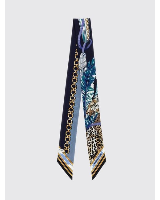 Ferragamo Blue Scarf