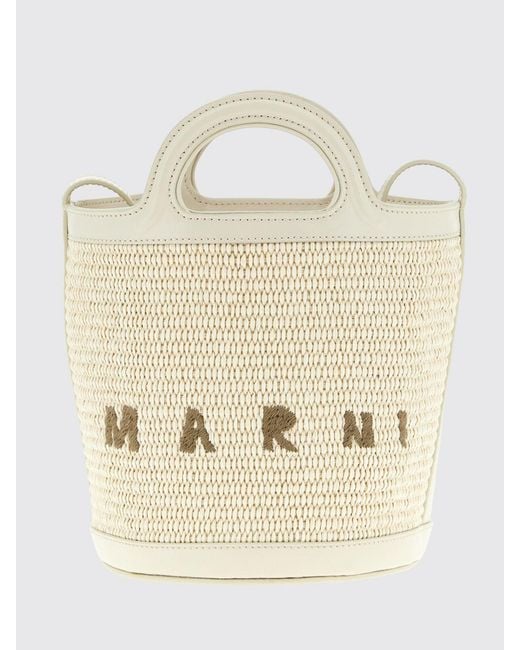 Borsa Tropicalia Mini di Marni in Natural