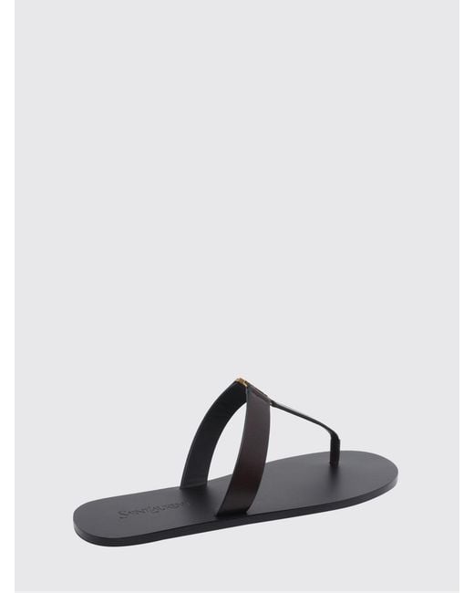 Saint Laurent Multicolor Babylone Leather Flip Flop Sandals for men